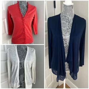 LOFT Ann Taylor ANA Old Navy Cardigan bundle size Medium M Womens